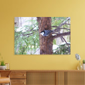 Winterboomklever op Canvasprint Canvas Afdruk (Insitu (Woonkamer))