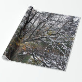 Winterboomwerkpapier Cadeaupapier (Uitgerold)