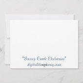 Winterborn Platte Kerst Kaart (Achterkant)