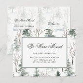 Winterbos | Aankondiging vakantieverplaatsing (Voorkant / Achterkant)