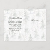 Winterbos | Aankondiging vakantieverplaatsing (Achterkant)