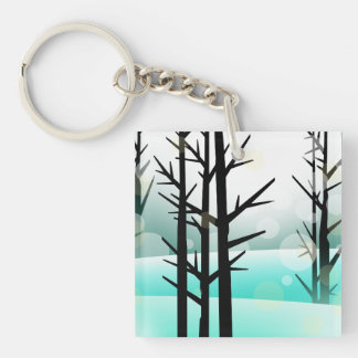 Winterbos AcrylSleutelhanger Sleutelhanger