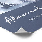 Winterbos advies en wensen voor Passen getrouwd Poster (Hoek)