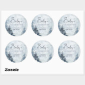 Winterbos Baby Het is koud buiten baby shower Ronde Sticker (Vel)