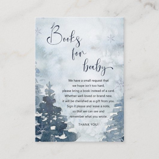 Winterbos baby Het is koud buiten Boeken Informatiekaartje (Voorkant)