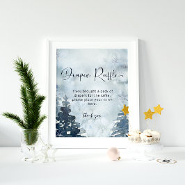 Winterbos baby, het is koud buiten het luierraffel poster