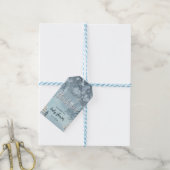 Winterbos Baby shower Cadeaulabel (Met Touw)