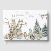 Winterbos | BABY SHOWER Gastenboek (Voorkant)