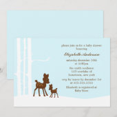 Winterbos Baby shower Kaart (Voorkant / Achterkant)