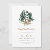 Winterbos Baby shower Kaart (Voorkant)