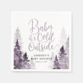 Winterbos Baby shower Servet (Voorkant)