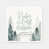 Winterbos Baby shower Servet (Voorkant)