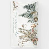 Winterbos | BABY SHOWER Spandoek (Verticaal)