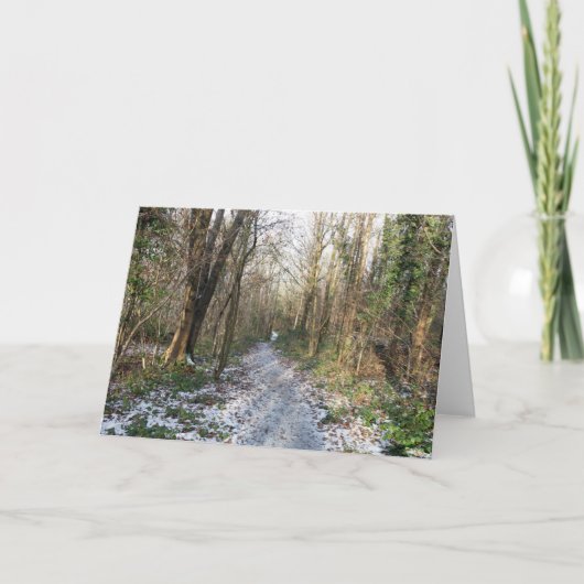 Winterbos bij Arnside Bedankkaart (Voorkant)