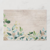 Winterbos Bos groen Luier Raffle Informatiekaartje (Achterkant)