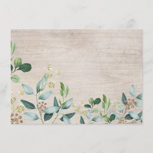 Winterbos Bos groen Luier Raffle Informatiekaartje (Achterkant)