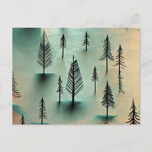 Winterbos Briefkaart (Voorkant)