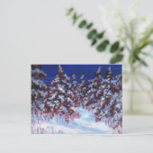 winterbos briefkaart (Staand voorkant)