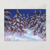 winterbos briefkaart (Voorkant)