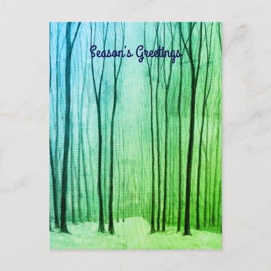 Winterbos Briefkaart (Voorkant)