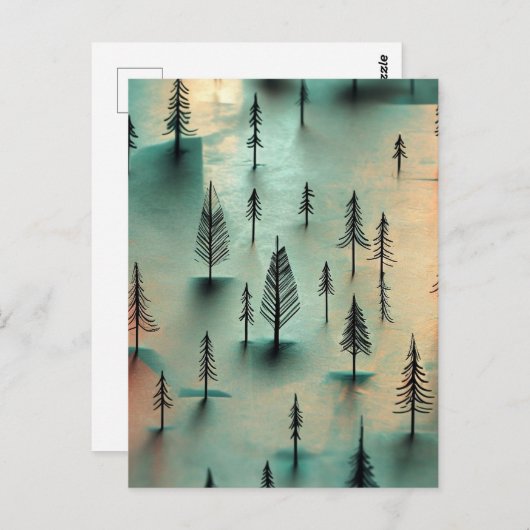 Winterbos Briefkaart (Voorkant / Achterkant)