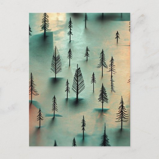 Winterbos Briefkaart (Voorkant)