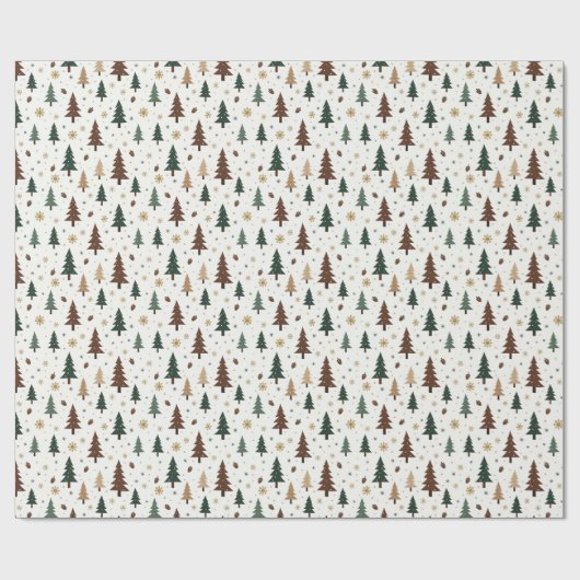 winterbos cadeaupapier (Vlak)