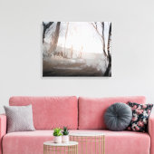 Winterbos Canvas Afdruk (Insitu (Woonkamer))