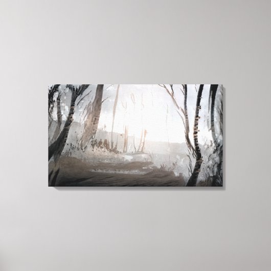 Winterbos Canvas Afdruk (Voorkant)