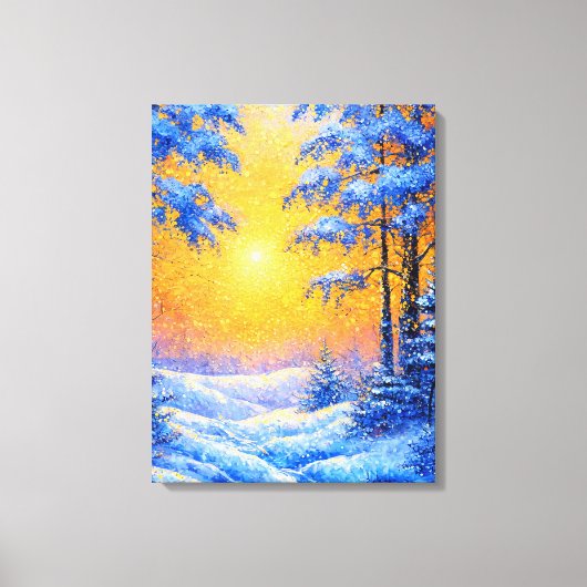 Winterbos Canvas Afdruk (Voorkant)