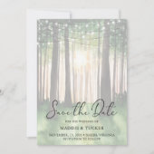 Winterbos | De Robuuste Lichten van het Koord spar Save The Date (Voorkant)