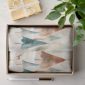 Winterbos en herten tissuepapier (Geschenk)