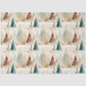 Winterbos en herten tissuepapier (Voorkant)