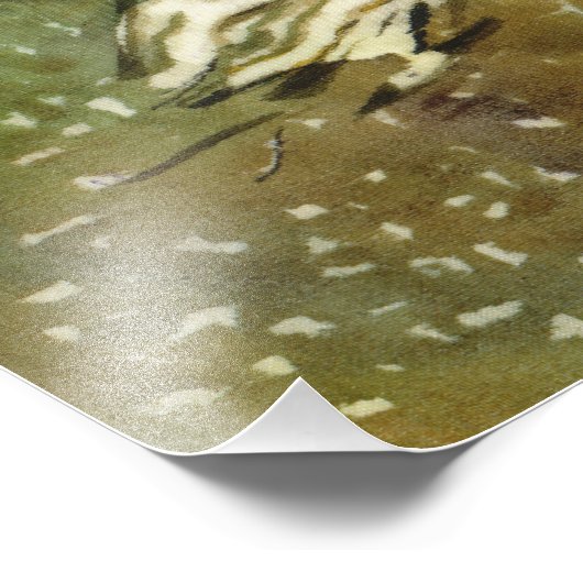 winterbos foto afdruk (Hoek)