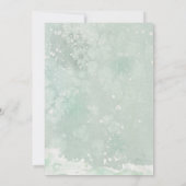 Winterbos hazen baby shower uitnodiging (Achterkant)