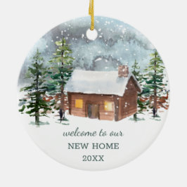 Winterbos, herten, ons nieuwe keramische Ornament
