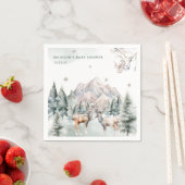 Winterbos Herten Winter Baby shower servetten (Insitu)