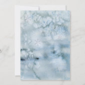 Winterbos Het is koud buiten baby shower Kaart (Achterkant)