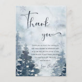 Winterbos Het is koud buiten dankzij je kaart (Voorkant)