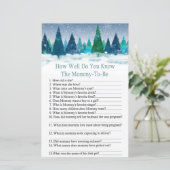 winterbos hoe goed ken je baby shower? (Staand voorkant)