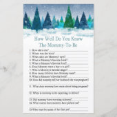 winterbos hoe goed ken je baby shower? (Voorkant)