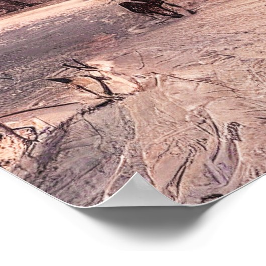 Winterbos Huizen, Vrede op Aarde Poster (Hoek)