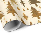 Winterbos in gouden inpakpapier (Rol Hoek)