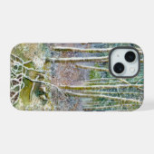 winterbos iPhone 15 hoesje (Achterkant horizontaal)