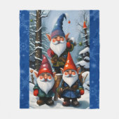 Winterbos kabouters fleece deken (Voorkant)