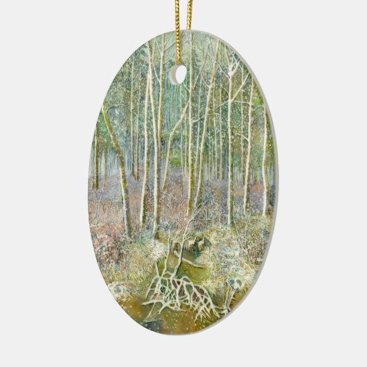 winterbos keramisch ornament (Links)