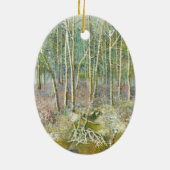 winterbos keramisch ornament (Achterkant)