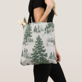 winterbos kerst Canvas tas (Dichtbij)