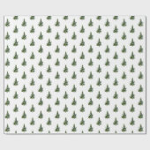 Winterbos Kleine dennenboombos Cadeaupapier (Vlak)