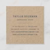 Winterbos | Kraft Vierkante Visitekaartje (Achterkant)